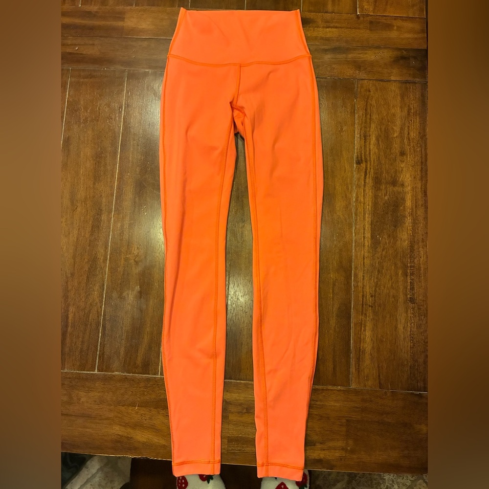 High-Waisted Coral/Orange Leggings